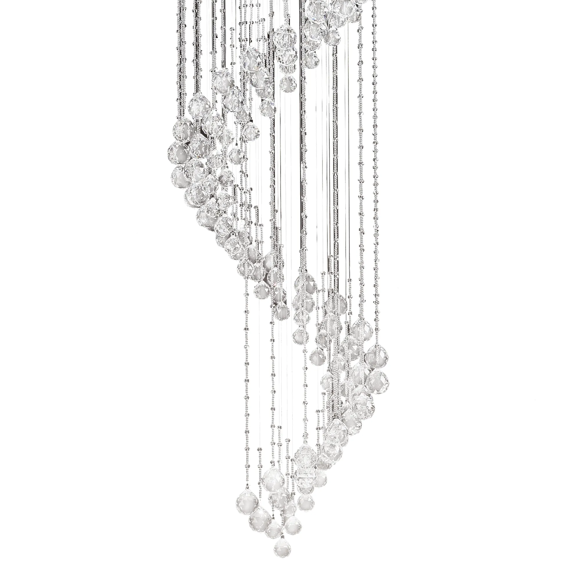 Colorado Crystal Pendant 24 Light (33.8kg) Polished Chrome IL31376  Diyas Colorado